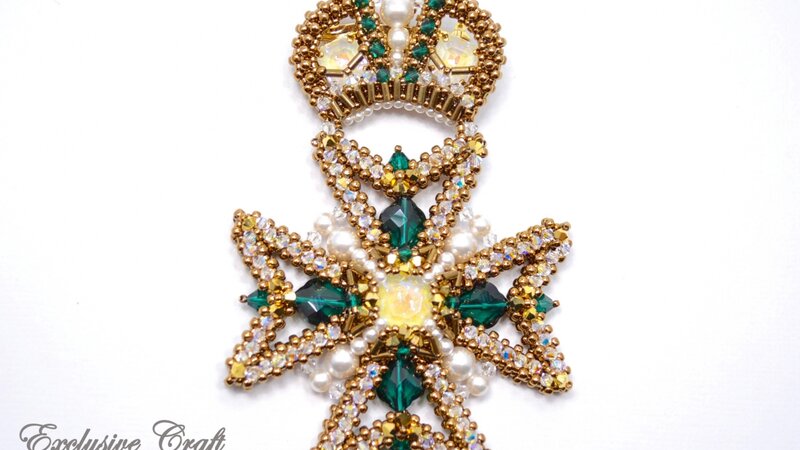 Brooch/Pendant "Maltese Crown"
