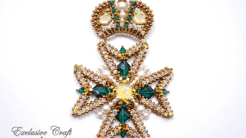 Brooch/Pendant "Maltese Crown"