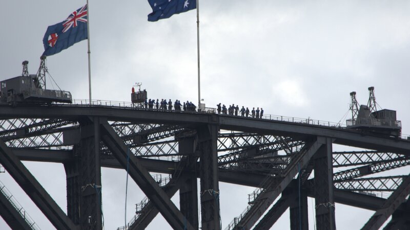 Climbers on Sydney Harbour Bridge