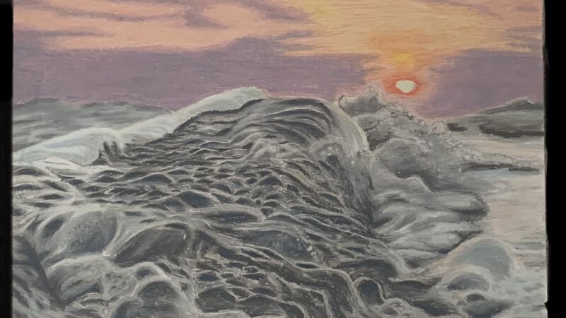 A grey Ocean wave 