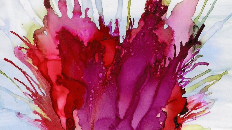 Live Flower in Red