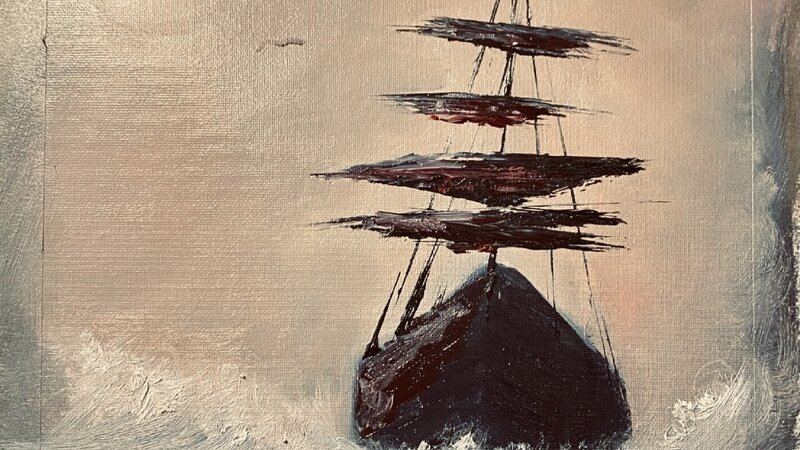 Ghost Ship - oil on canvas