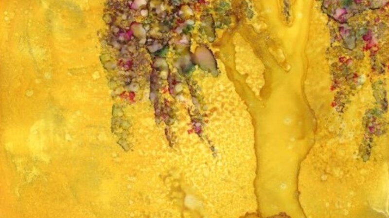 alcohol inks workshops Santa Rosa California yupo golden tree InksInMotion 