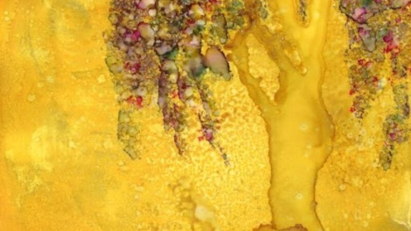 alcohol inks workshops Santa Rosa California yupo golden tree InksInMotion 