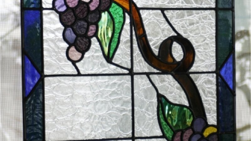 Grape in glass
