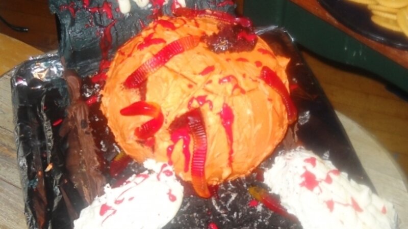 Holloween fright cake