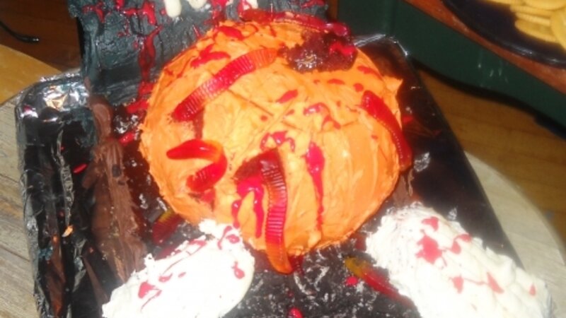 Holloween fright cake