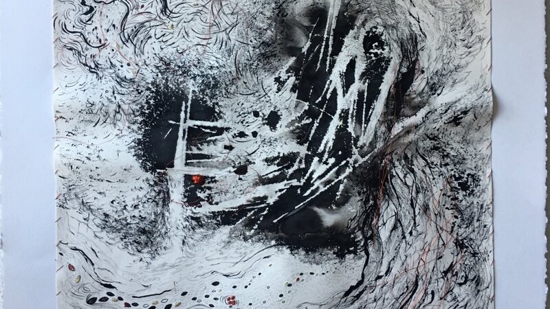 duality, heart, soul, mark making