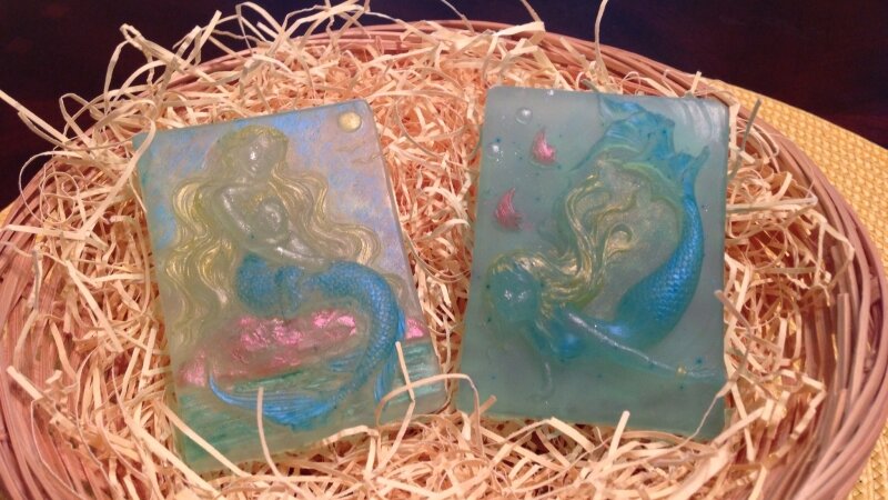 Hand Painted Soap Mermaids
