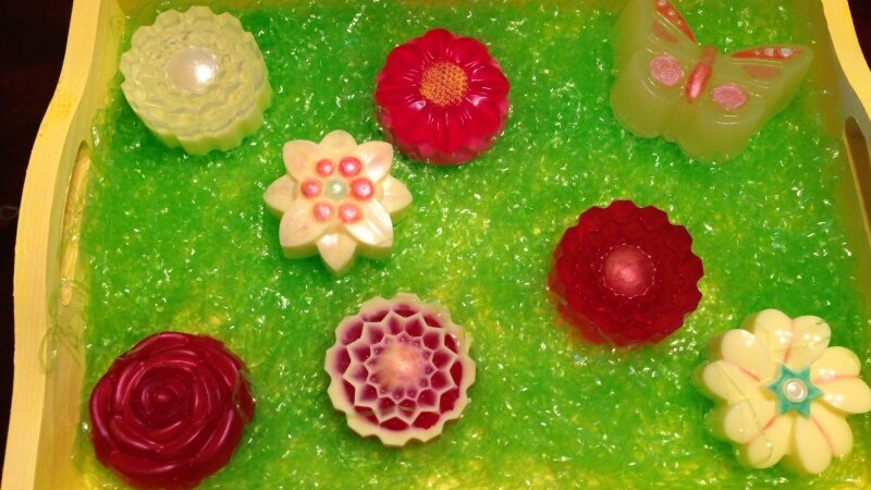 Hand Painted Soap Garden