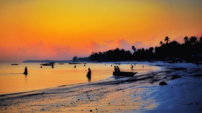 Sunrise in Jambiani, Zanzibar 