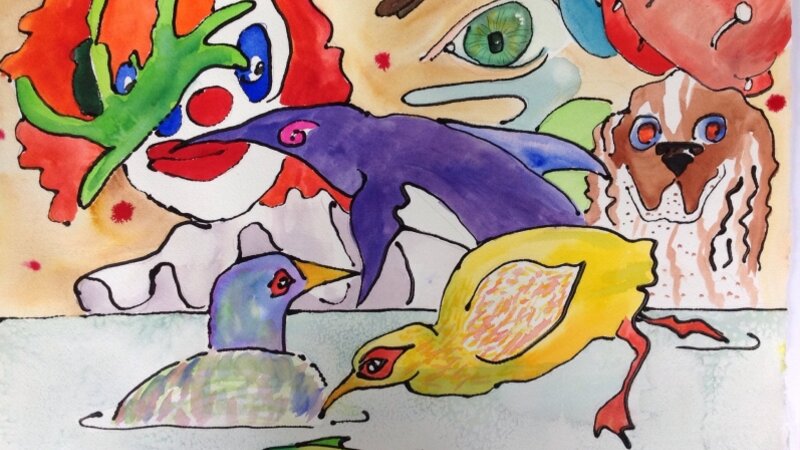 whimsey, fun, watercolor