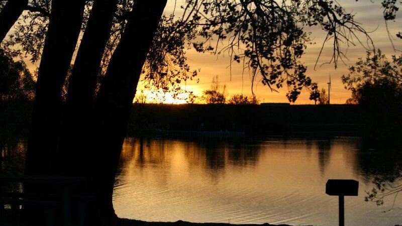 Setting sun
