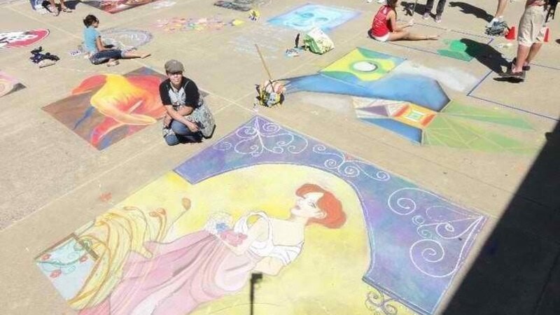 Chalk art