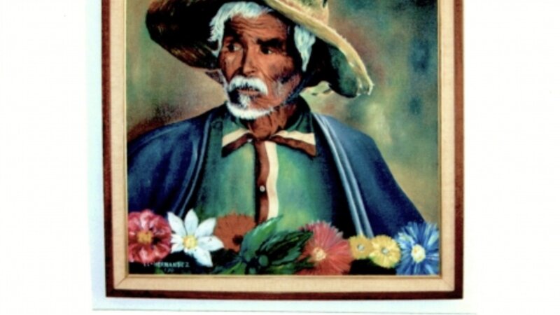 MAN WITH FLOWERS