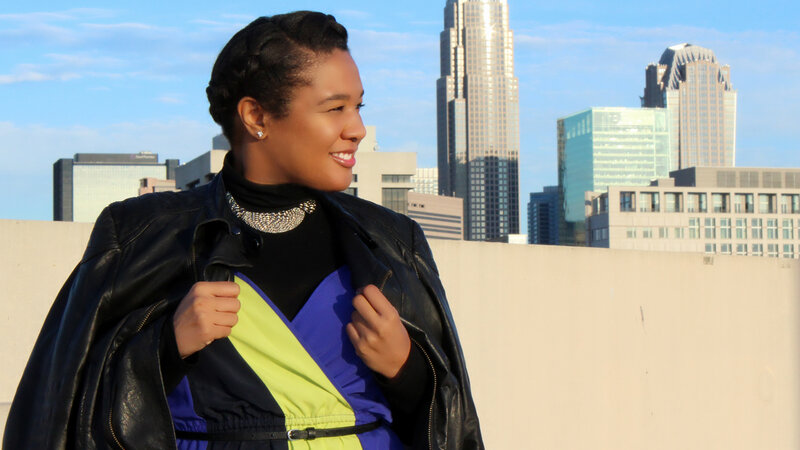 In the city