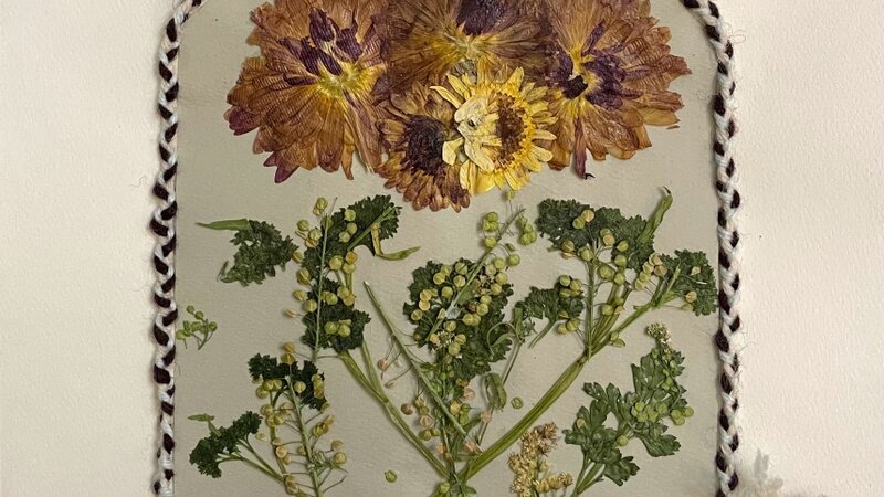 At home with flowers