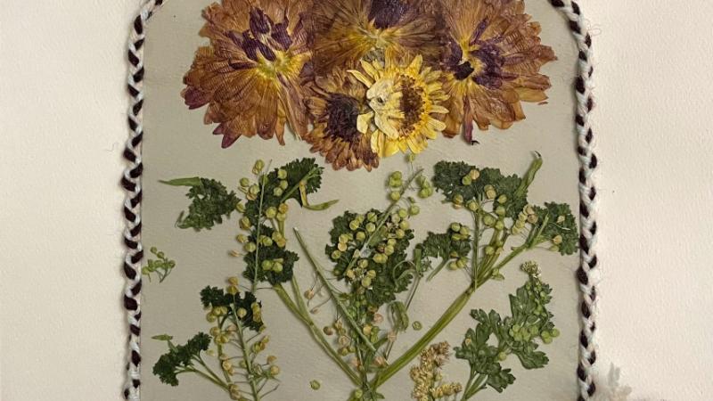 At home with flowers