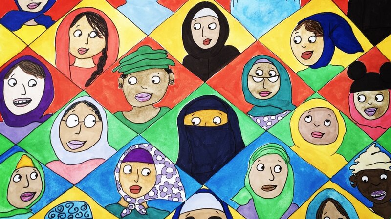 Mama Wears a Hijab endpapers