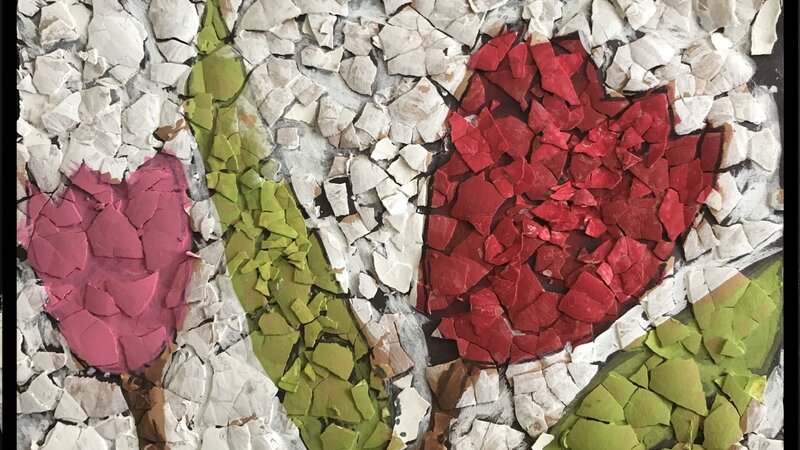 Mosaic Art Tulips