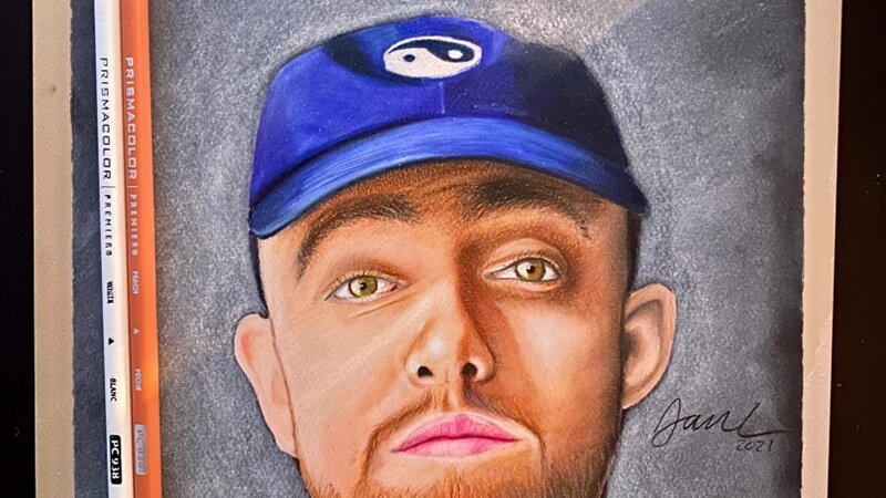Mac Miller. Colored Pencil