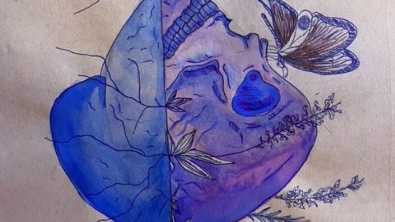 presents the blending between life and death