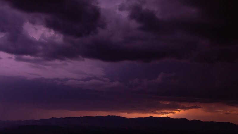 Tucson Sumer Storm at Sunset