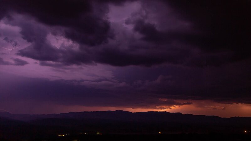 Tucson Sumer Storm at Sunset