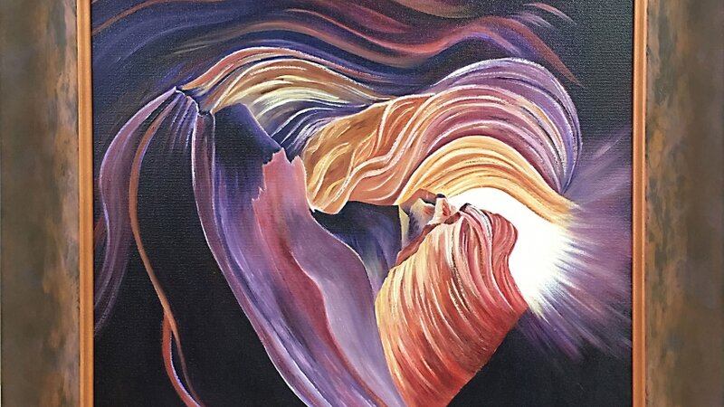 oil on canvas, love your earth