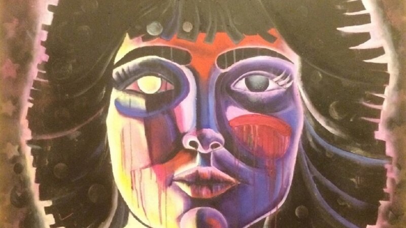 Portrait of Girl With Black Hair