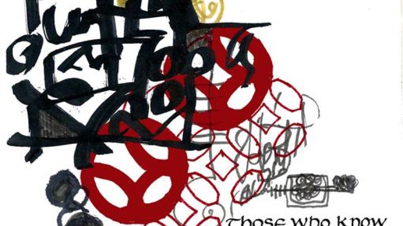 Lao Tzu, abstract, acrylics,