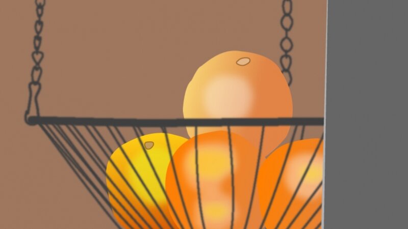 Oranges in Basket