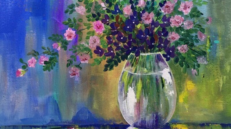  Roses Violets and Crystal