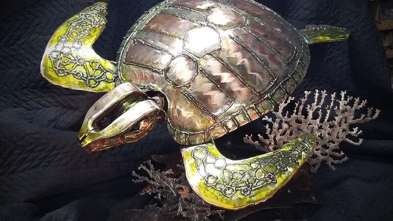 Scrap Metal Sea Turtle