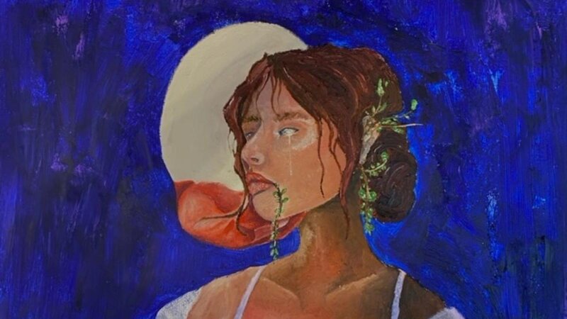 The medium was oil paint