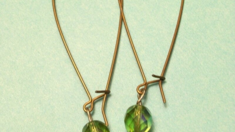 Wood skull earrings