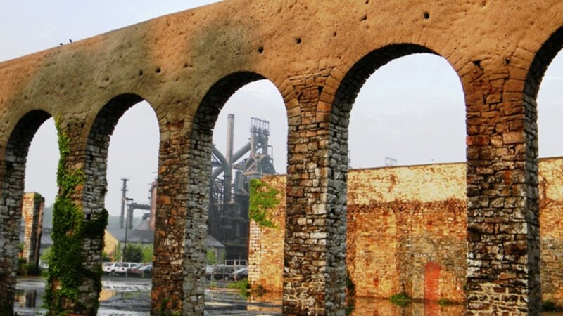 Blast Furnace in the Distance