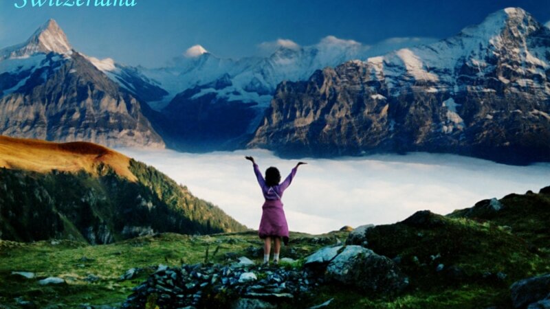 Above the clouds in Grindelwald, Switzerland