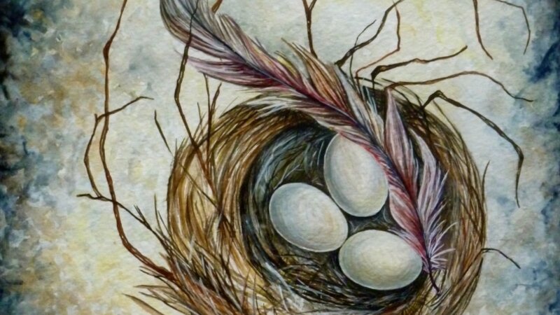 The Nursery, Watercolor, 16x20in