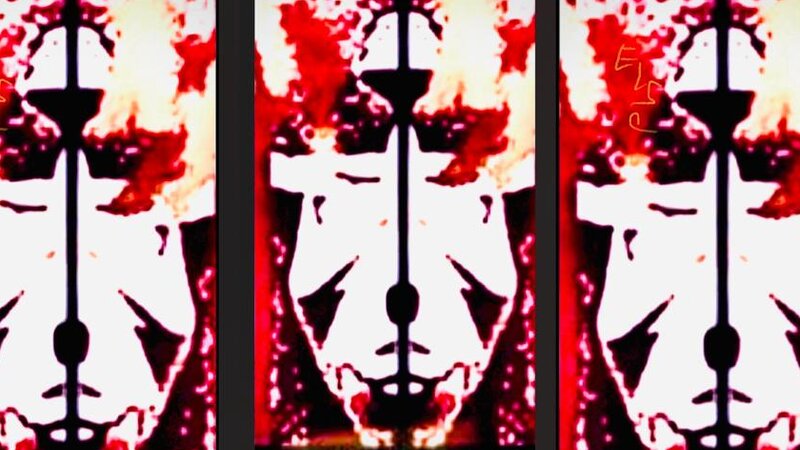 Tryptich of the Pittbull Tommy belonging to a dancing Rusalka on her land promenade 