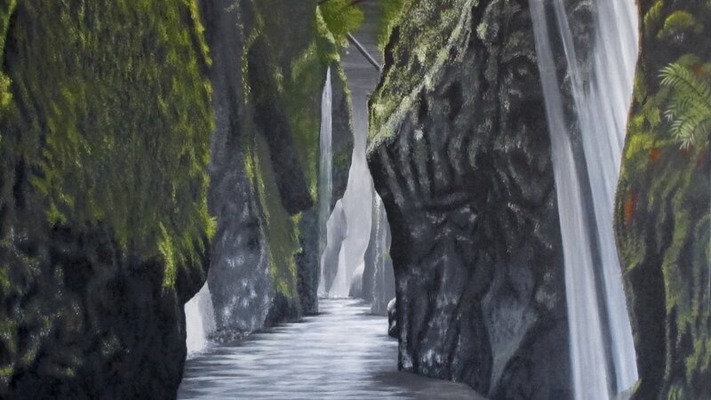 Oregon Gorge Columbia River Waterfall