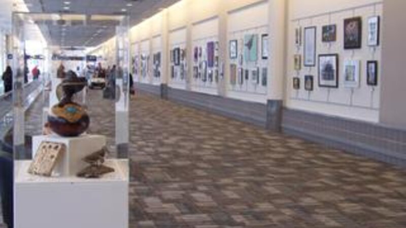 1st Annual Exhibit Artwork covered walls of the Minneapolis-St. Paul International Airport