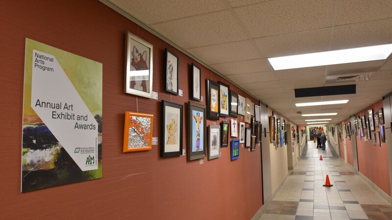 2nd Annual Exhibit Artwork lined hallways from the 2nd Annual Exhibit at Huntsville Hospital Health System