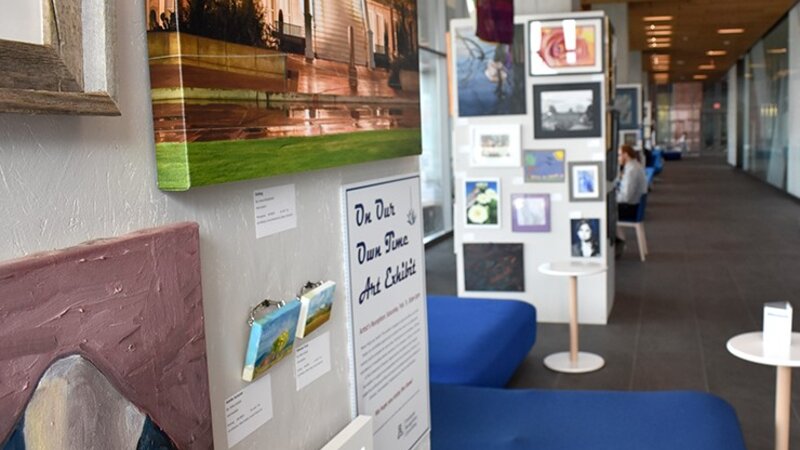 9th Annual Exhibit Artwork filling the space of the BSRL Lobby of the University of Arizona