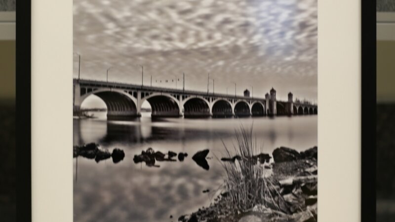 5th Annual Exhibit Waterfowl, Rocks, Clouds, Hanover St. Bridge from Covington Park