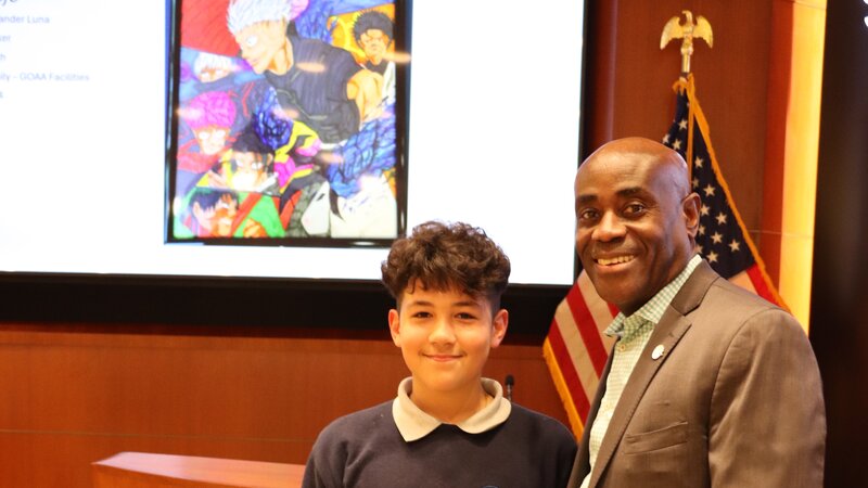 Alexander Luna with CEO Lance Lyttle