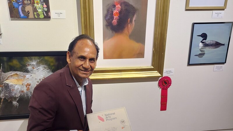 Lady with a Floral Bun