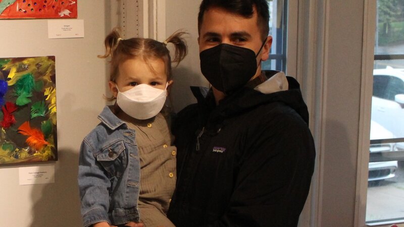 21st Annual Exhibit Paint Collage Feathers