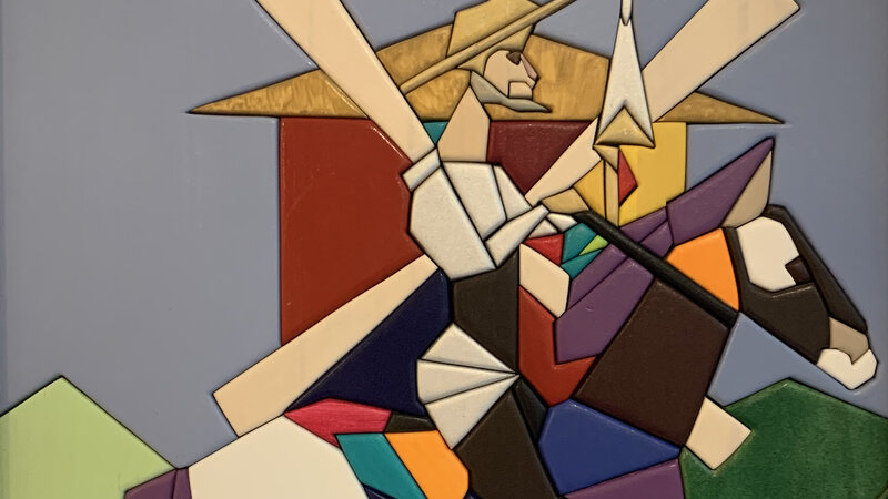 Don Quijote Fighting Windmills