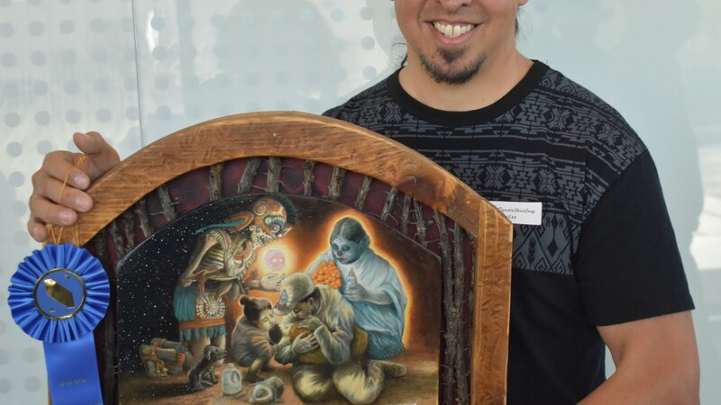 10th Annual Exhibit Mictlantecuhtli Readies the Sugar Skill Mask